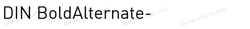 DIN BoldAlternate字体转换